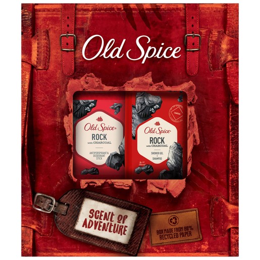 Old Spice Gift Box Rock Adventure Shower Gel + Shampoo 250ml & Antiperspirant Deodorant Stick 50ml Old Spice Gift Box Rock Adventure Shower Gel + Shampoo 250ml & Antiperspirant Deodorant Stick 50ml