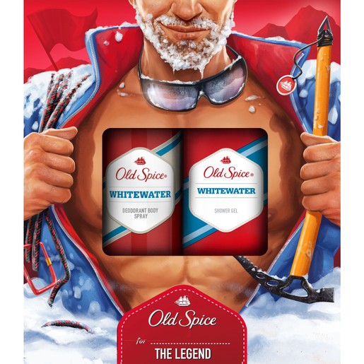 Old Spice Gift Box Alpinist Whitewater Deodorant Body Spray 150ml & Shower Gel 250ml Old Spice Gift Box Alpinist Whitewater Deodorant Body Spray 150ml & Shower Gel 250ml