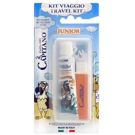 Pasta Del Capitano Travel Kit Junior Παιδικό Σετ Στοματικής Υγιεινής από 6 Ετών, με Οδοντόβουρτσα & Οδοντόκρεμα 20ml Pasta Del Capitano Travel Kit Junior Παιδικό Σετ Στοματικής Υγιεινής από 6 Ετών, με Οδοντόβουρτσα & Οδοντόκρεμα 20ml
