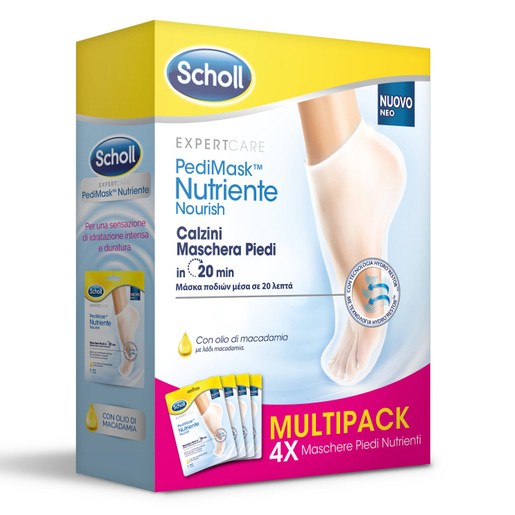 Scholl Expert Care Pedimask Nourish Value Pack 4 Ζευγάρια Scholl Expert Care Pedimask Nourish Value Pack 4 Ζευγάρια