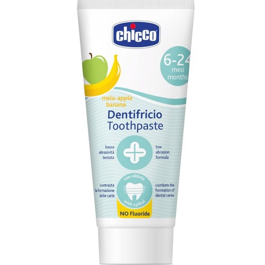 Chicco Dentifricio 6-24m Apple-Banana Toothpaste 50ml
