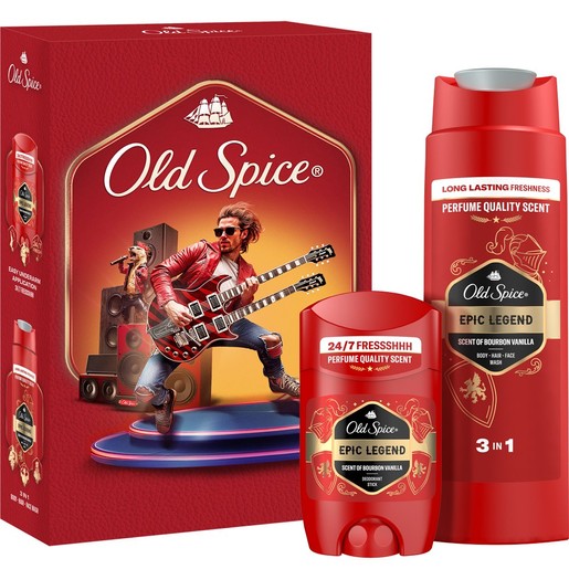 Old Spice Promo Epic Legend for Men Deodorant Stick 50ml & Shower - Shampoo Gel 250ml