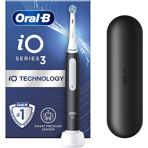 Oral-B iO Series 3 Electric Toothbrush Matt Black 1 Τεμάχιο