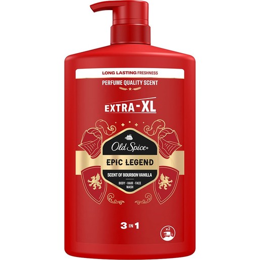 Old Spice Epic Legend 3 in 1 Shower Gel & Shampoo 1L Old Spice Epic Legend 3 in 1 Shower Gel & Shampoo 1L