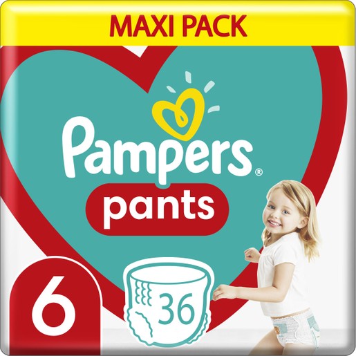 Pampers Pants No6 Maxi Pack (15+kg) 36 πάνες Pampers Pants No6 Maxi Pack (15+kg) 36 πάνες