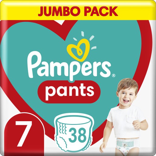 Pampers Pants Jumbo Pack Νο7 (17+kg) 38 πάνες Pampers Pants Jumbo Pack Νο7 (17+kg) 38 πάνες