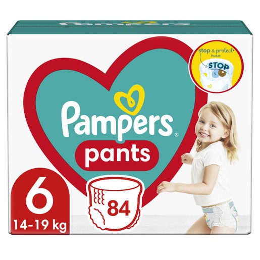 Pampers Pants No6 (14-19kg) Πάνες Βρακάκι 84 πάνες