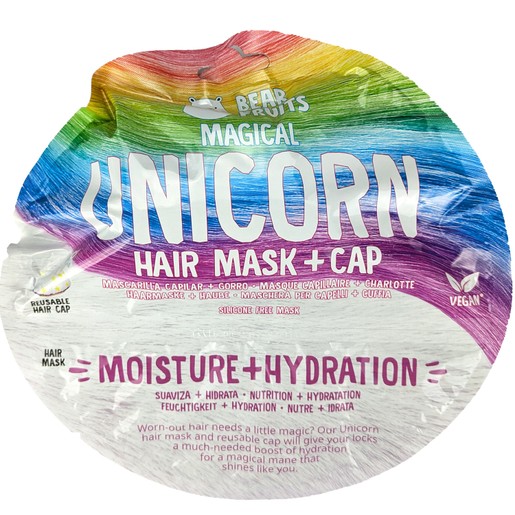 Bear Fruits Magical Unicorn Hair Mask 20ml & Cap 1 Τεμάχιο