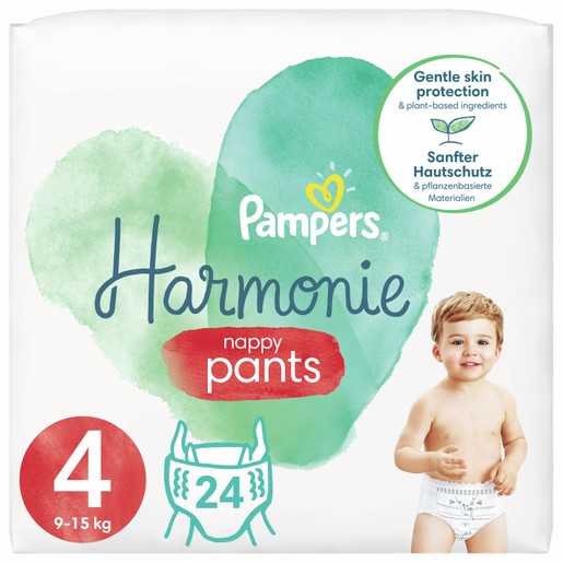 Pampers Harmonie Nappy Pants No4 (9-15kg) 24 πάνες