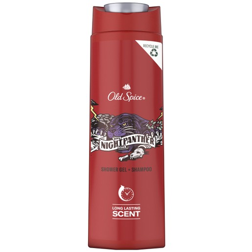 Old Spice Night Panther Shower Gel & Shampoo 400ml