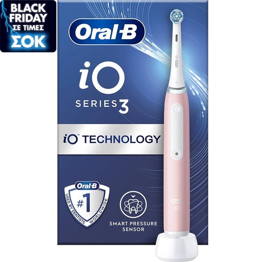 Oral-B iO 3 Pink Electric Toothbrush 1 Τεμάχιο