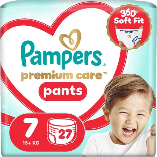 Pampers Premium Care Pants Jumbo Pack No7 (17+Kg) 27 Πάνες
