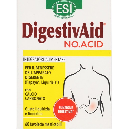 Esi DigestivAid No Acid 60 Chew.tabs