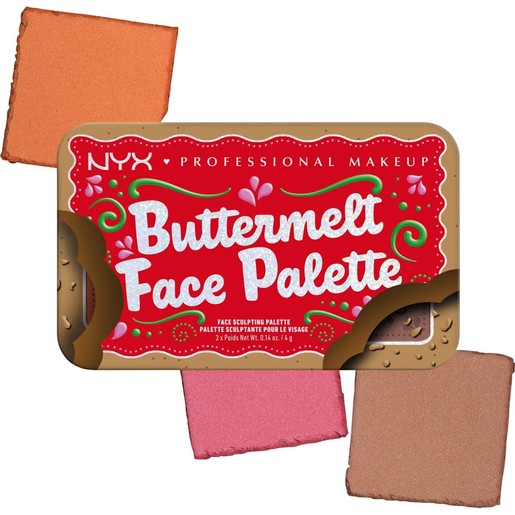 Nyx Professional Makeup Buttermelt Bronzer & Blush Face Pallete 1 Τεμάχιο - 01 Light/Medium