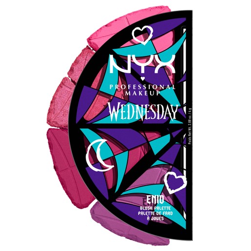Nyx Professional Makeup Wednesday Stained Glass Blush Palette 4 x 2.88g Nyx Professional Makeup Wednesday Stained Glass Blush Palette 4 x 2.88g