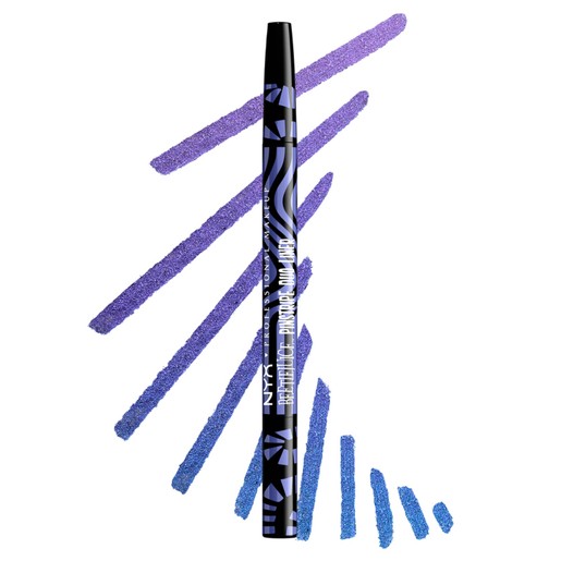 NYX Professional Makeup Beetlejuice Pin Stripe Duo Liner - 02 Purple Chrome