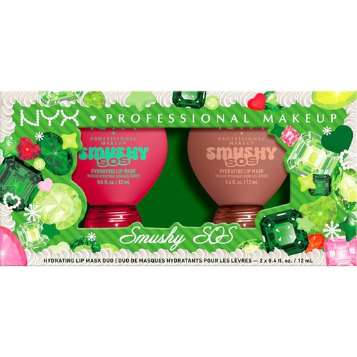 Nyx Professional Makeup Promo Xmas Pack Smushy Sos Hydrating Lip Mask 2 Τεμάχια