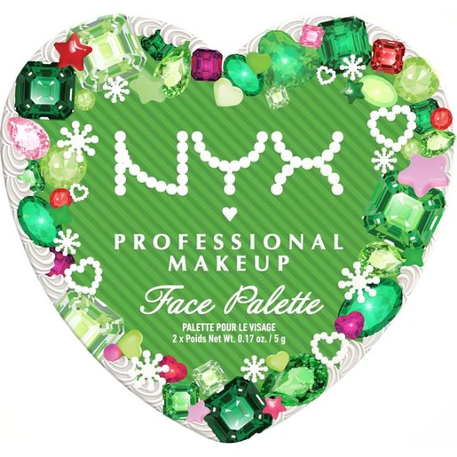Nyx Professional Makeup Promo Xmas Edition Face Palette Highlighter 1 Τεμάχιο