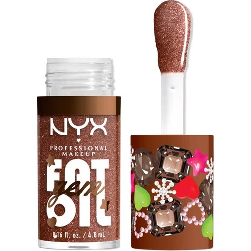 Nyx Professional Makeup Fat Oil Gem Lip Drip 4.8ml - 02 Cacao Gem