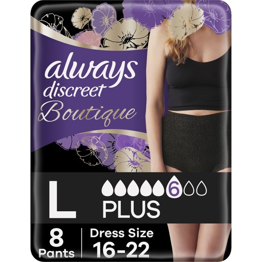 Always Discreet Boutique Pants Plus Εσώρουχο για την Ακράτεια Peach 8 Τεμάχια - Large (44-54) Always Discreet Boutique Pants Plus Εσώρουχο για την Ακράτεια Peach 8 Τεμάχια - Large (44-54)