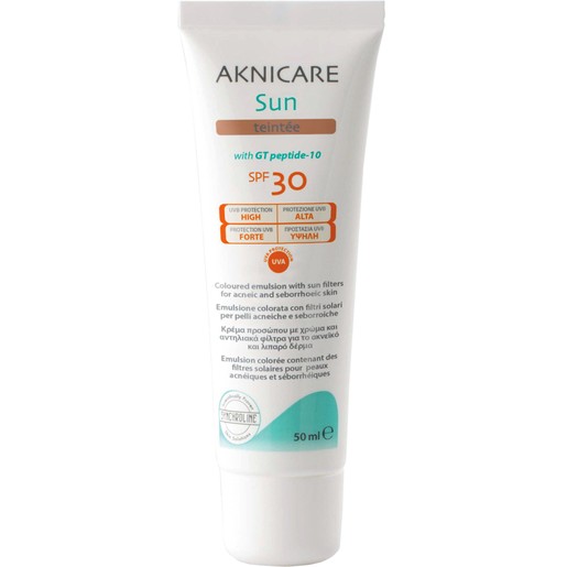 Synchroline Aknicare Sun Tinted Face Cream Spf30, 50ml