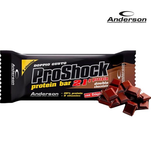 Anderson ProShock Double Chocolate Protein Bar 1440g (60gx24 Τεμάχια)