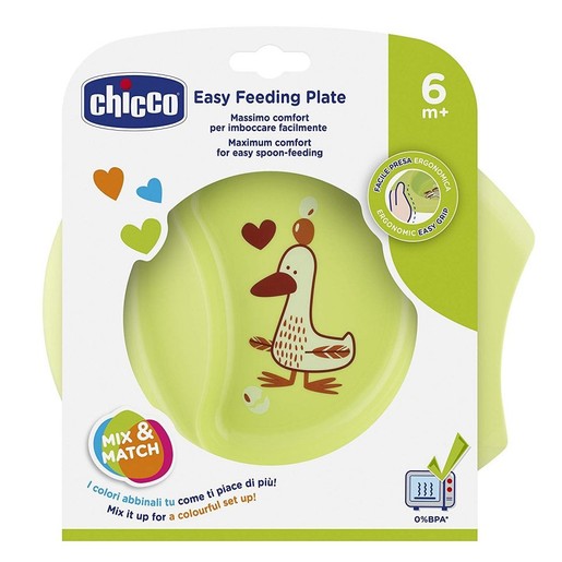 Chicco Easy Feeding Plate Βρεφικό Πιατάκι για Εύκολο Τάισμα Από 6 Μηνών 1 Τεμάχιο Chicco Easy Feeding Plate Βρεφικό Πιατάκι για Εύκολο Τάισμα Από 6 Μηνών 1 Τεμάχιο