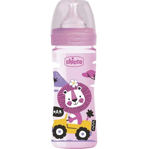 Chicco Well-Being Anti-Colic System 2m+, 250ml - Ροζ