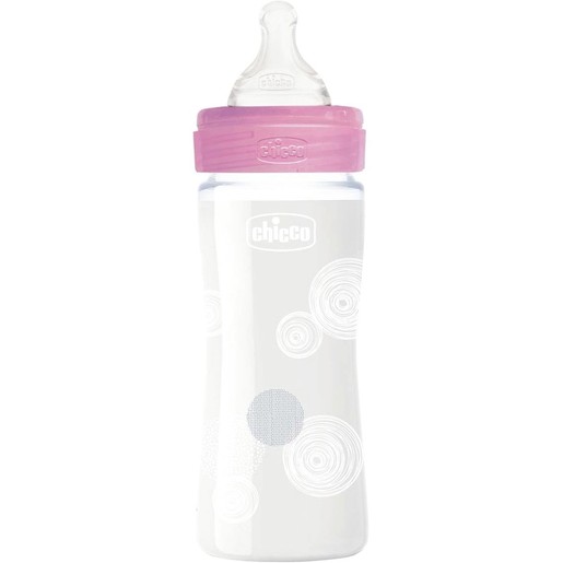 Chicco Well Being Anti Colic System 0m+, 240ml - Ροζ