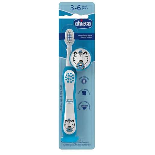 Chicco Kids Toothbrush 3-6 Years 1 Τεμάχιο - Μπλε Chicco Kids Toothbrush 3-6 Years 1 Τεμάχιο - Μπλε