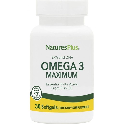 Natures Plus Omega 3 Maximum EPA & DHA 30 Softgels Natures Plus Omega 3 Maximum EPA & DHA 30 Softgels