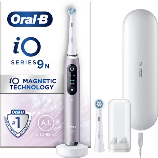 Oral-B iO Series 9 Magnetic Rose Quartz Electric Toothbrush 1 Τεμάχιο