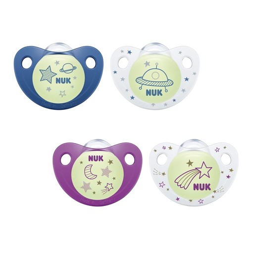 Nuk Night & Day Πιπίλα Σιλικόνης 1τμχ Nuk Night & Day Πιπίλα Σιλικόνης 1τμχ