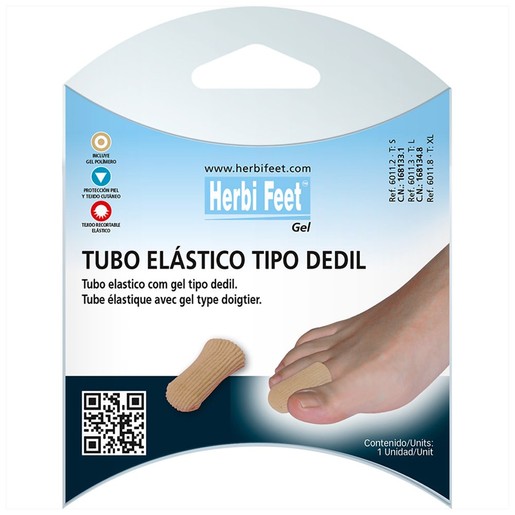 Herbi Feet Elastic Digital Cap with Gel Μπεζ 1 Τεμάχιο - Large