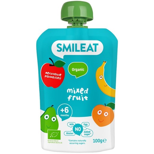 Smileat Organic Multifruits Pouch 6m+,100gr