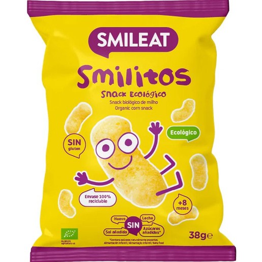Smileat Organic Smilitos Corn Snack 8m+, 38g