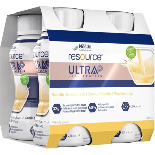 Nestle Resource Ultra High Protein Vanilla 800ml (4x200ml)