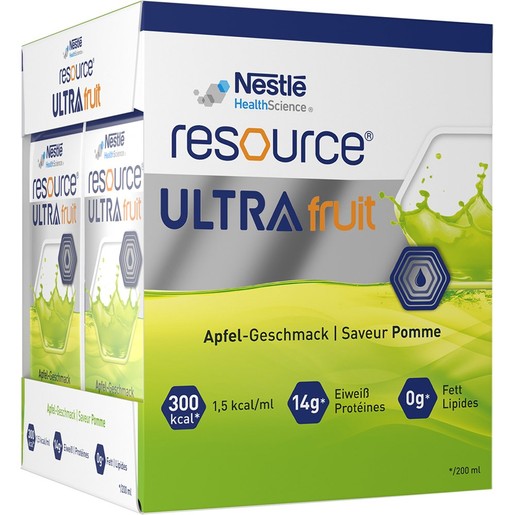 Nestle Resource Ultra Fruit Green Apple 800ml (4x200ml)