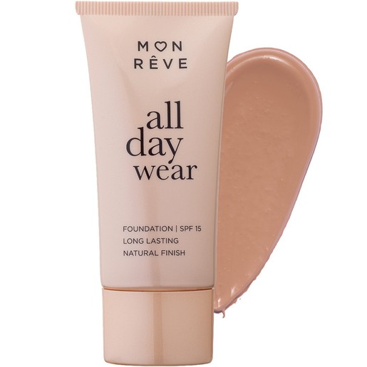 Mon Reve All Day Wear Matte Foundation Spf15 with Medium to High Coverage 35ml - 106