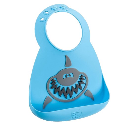 MakeMyDay Baby Bib Κωδ 70118, 1 Τεμάχιο - Shark MakeMyDay Baby Bib Κωδ 70118, 1 Τεμάχιο - Shark