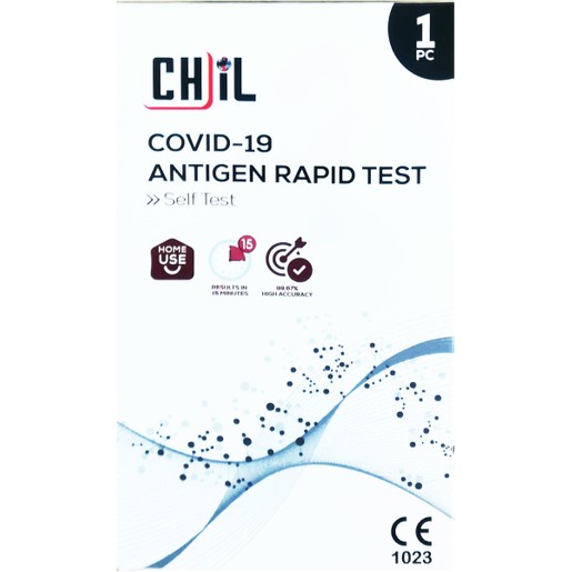 Chil Covid-19 Antigen Rapid Self Test Cassette 1 Τεμάχιο Chil Covid-19 Antigen Rapid Self Test Cassette 1 Τεμάχιο