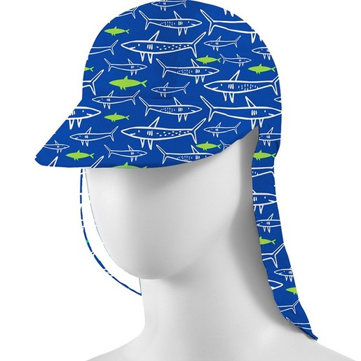 SlipStop Ocean Sharks UV Hat One Size Κωδ 83012, 1 Τεμάχιο