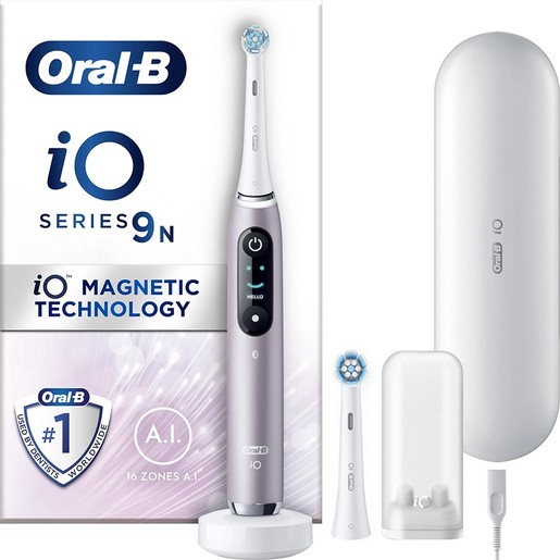 Oral-B iO Series 9 Magnetic Rose Quartz Electric Toothbrush 1 Τεμάχιο
