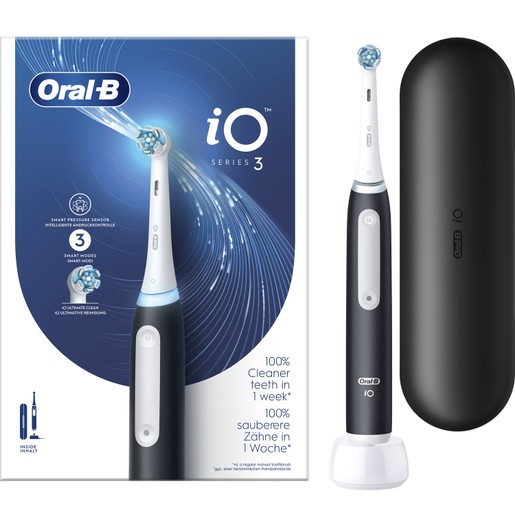 Oral-B iO Series 3 Electric Toothbrush Matt Black 1 Τεμάχιο Oral-B iO Series 3 Electric Toothbrush Matt Black 1 Τεμάχιο