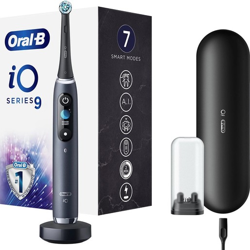 Oral-B iO Series 9 Electric Toothbrush Magnetic Black Onyx 1 Τεμάχιο Oral-B iO Series 9 Electric Toothbrush Magnetic Black Onyx 1 Τεμάχιο