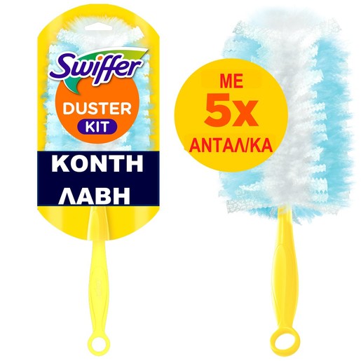 Swiffer Duster Κιτ Clean & Fresh 1 Λαβή + 5 Ανταλλακτικά Φτερά Ξεσκονίσματος