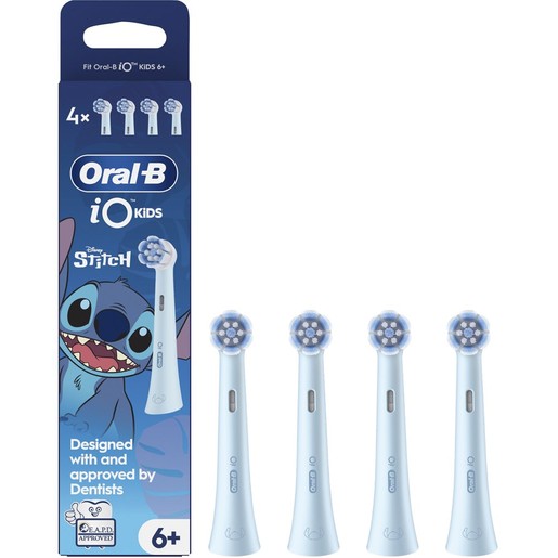 Oral-B iO Stitch Kids 6+ Electric Toothbrush Replacement 4 Τεμάχια