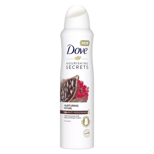 Dove Nourishing Secrets Nurturing Ritual With Cacao and Hibiscus Παρέχει Αντιιδρωτική Προστασία για Μέχρι και 48 Ώρες 150ml Dove Nourishing Secrets Nurturing Ritual With Cacao and Hibiscus Παρέχει Αντιιδρωτική Προστασία για Μέχρι και 48 Ώρες 150ml