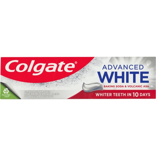 Colgate Advanced White Baking Soda & Volcanic Ash Toothpaste 75ml Colgate Advanced White Baking Soda & Volcanic Ash Toothpaste 75ml