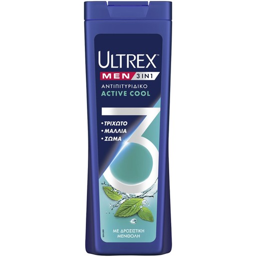 Ultrex Men Men 3 in 1 Shampoo Active Cool 360ml